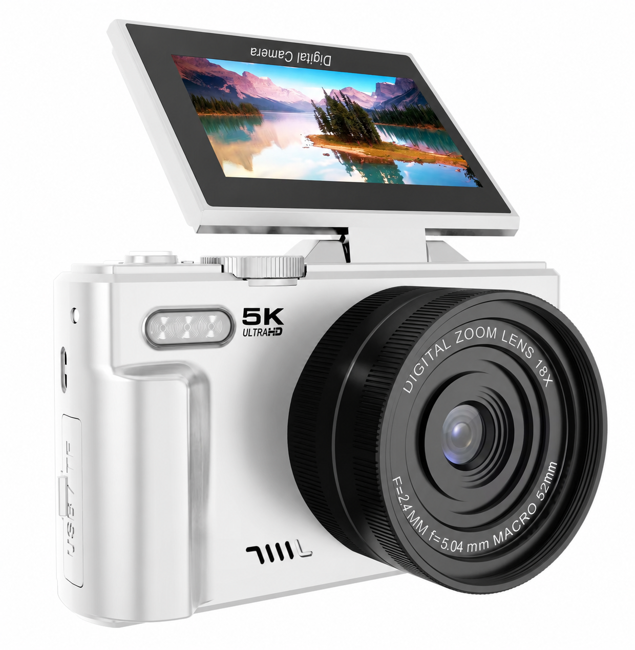 Appareil Photo Numérique 5K DC18 avec Écran Rabattable & Connexion WiFi