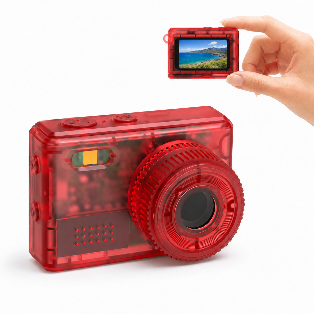DC22T Transparent Mini Camera | 1080P Pocket Video Recorder | 0.96