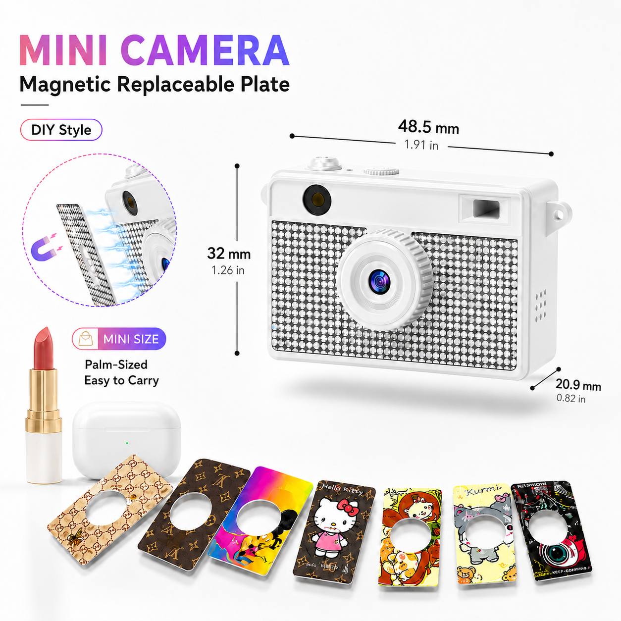 DC35S Mini 1080P Digital Camera, 2MP CMOS, 0.96