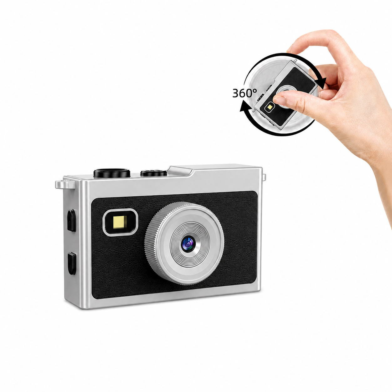 Sprite DC50S 5MP Rotating Lens Mini Camera 2K 1080P Fingertip Gyroscope Android Share