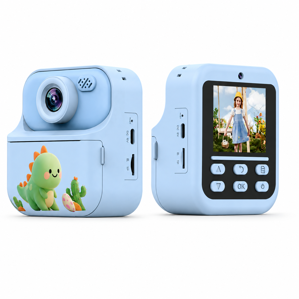 K13 children's camera supports multi-color printing, popular dual lens children's camera
