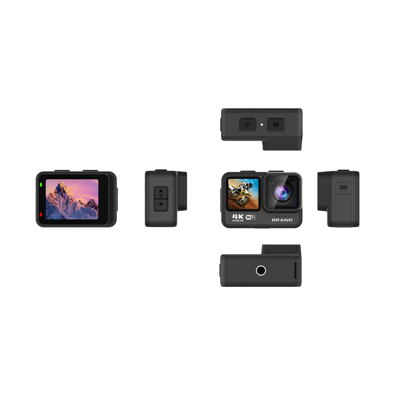 4K Dual Screen Action Camera B10 Body Waterproof 21M - Detail 10