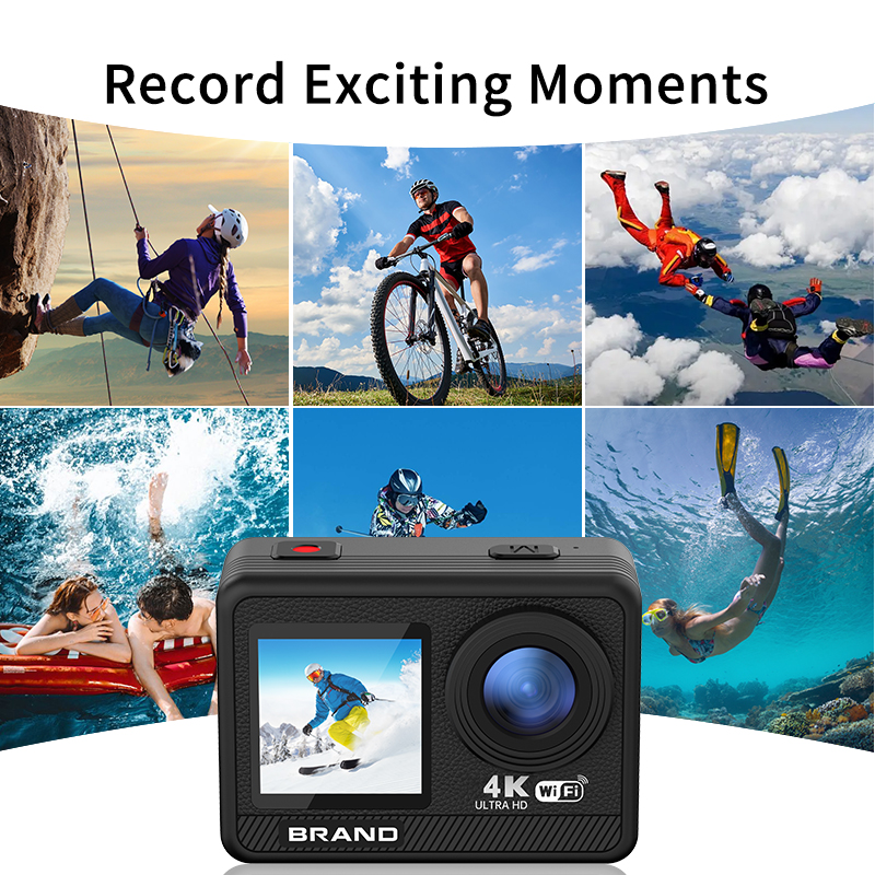 4K Action Camera D9 with Sony Sensor & Touch Screen - Detail 19