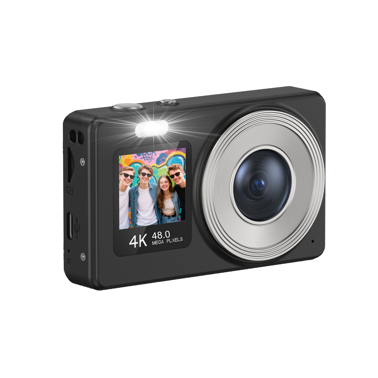 Dual Screen Kids Digital Camera DC08S 1080P with Autofocus & 18X Zoom - Detail 12
