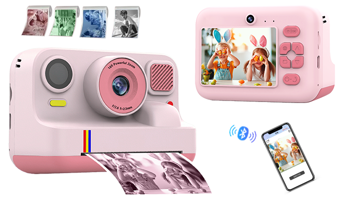 K12Pro Kids Instant Print Camera 1080P Video 48MP Photo 16X Zoom - Detail 4