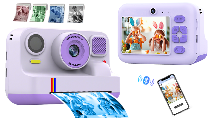 K12Pro Kids Instant Print Camera 1080P Video 48MP Photo 16X Zoom - Detail 5