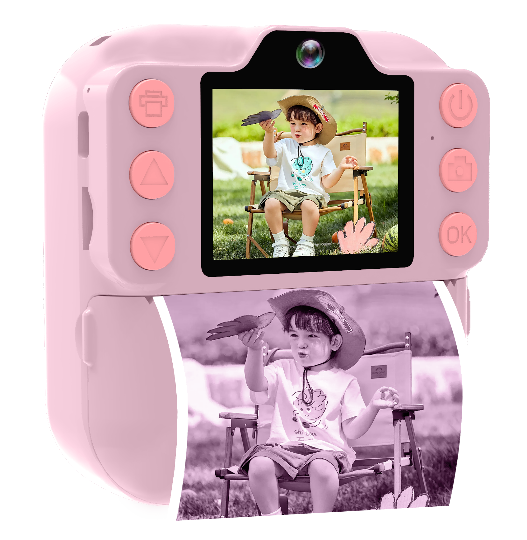 K9Pro Instant Print Camera for Kids MP3 Player Dual Lens 1080P Video - Detail 2